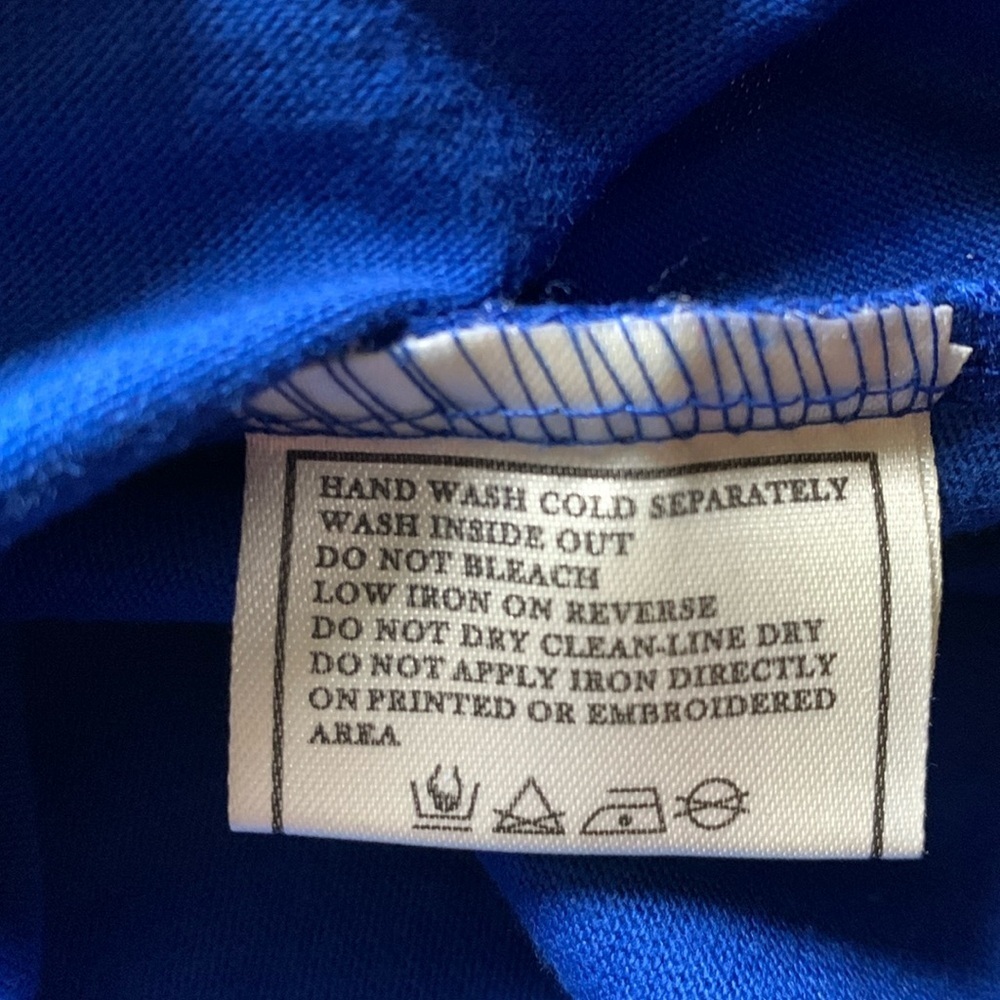 AKOO Men’s Graphic T-Shirt A King Short Sleeve Cotton Tee Blue Large NWT - Picture 7 of 8